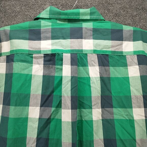 Double Pump Mens Pearl Snap Shirt Multi Large Plaid Long Sleeve Pockets Cotton - Picture 6 of 12